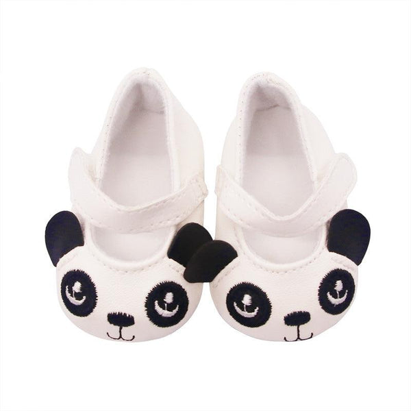 18-inch American Girl Children's Shoes Panda Flat Shoes Toy Accessories Doll Clothes Hot Sale Doll Accessories - amazitshop