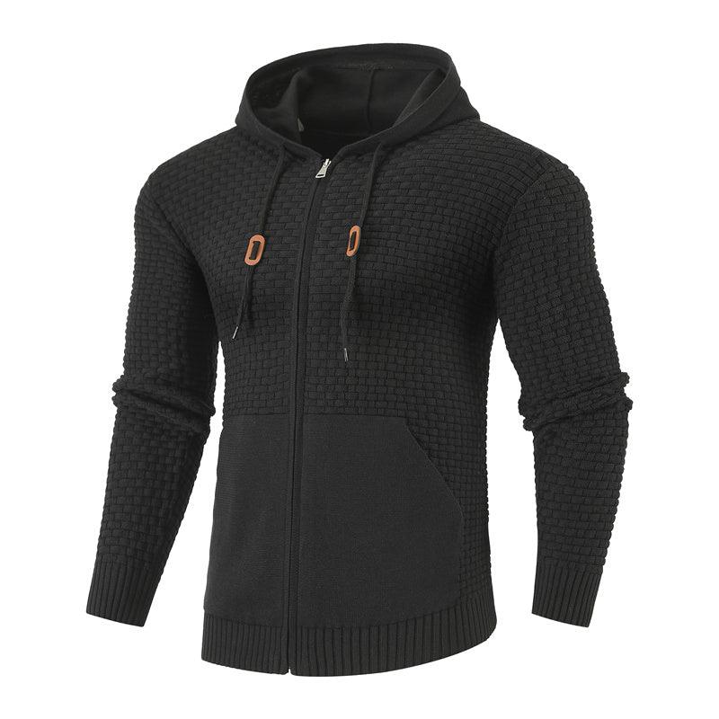 Four Seasons Knitting Zipper Hoodies Leather Printing 3D Outdoor Sports Hoodies with Pockets - amazitshop