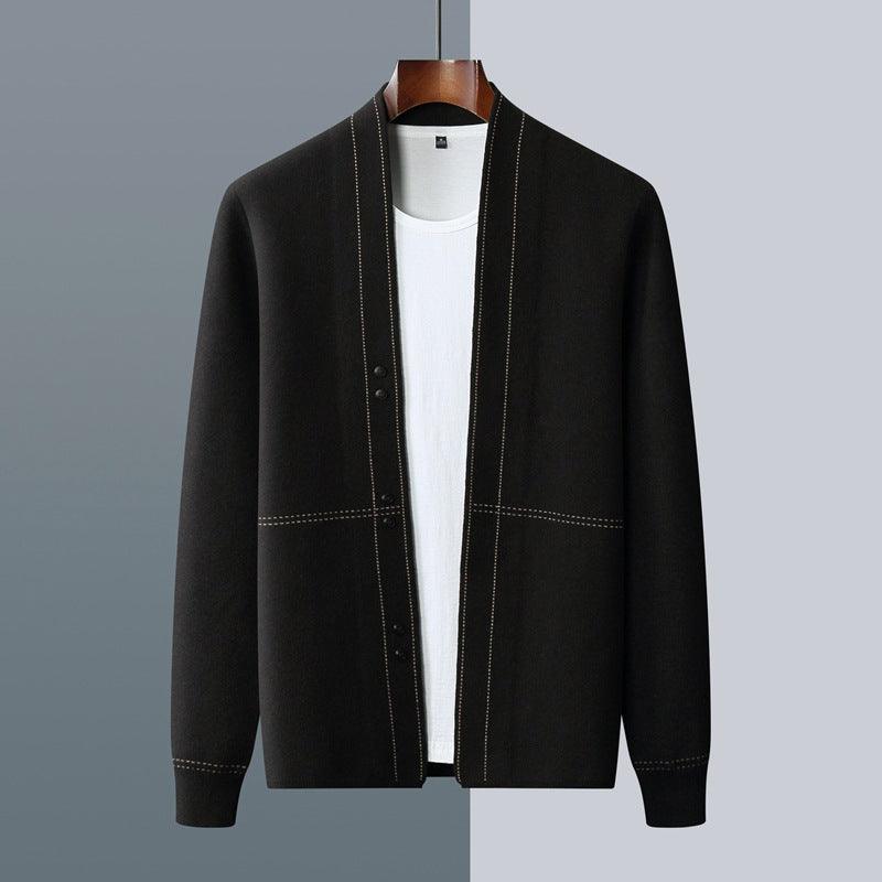 Men's New Wool Cardigan Coat - amazitshop