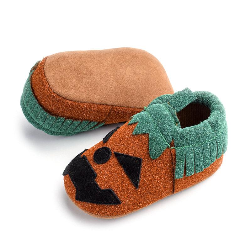 Baby Girls Boys Halloween Pumpkin Cosplay Slip - on Shoes Soft First Walking Children Canvas Shoes Kids Girls Walking Shoes - Amazitshop