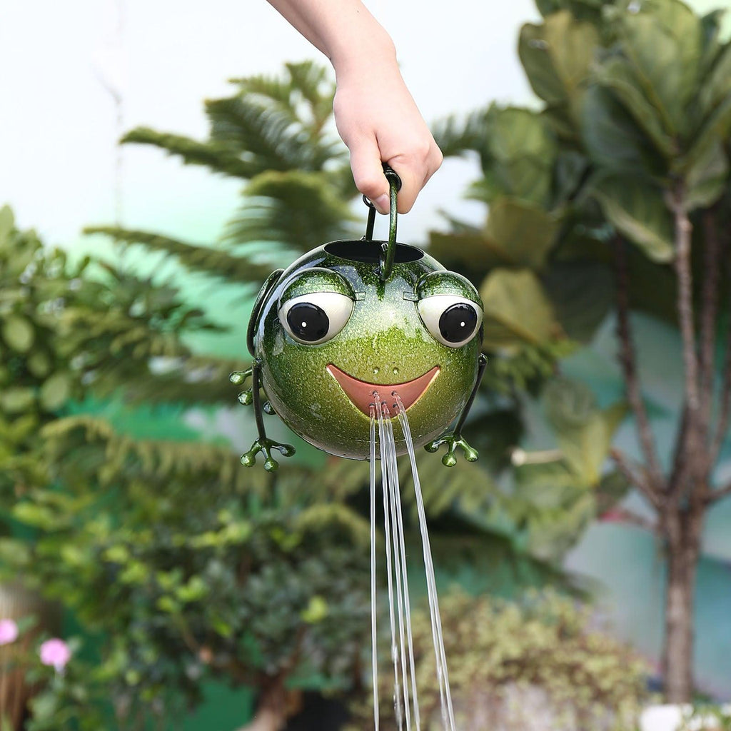 Creative Cartoon Iron Frog Watering Pot Creative Home Decoration - amazitshop