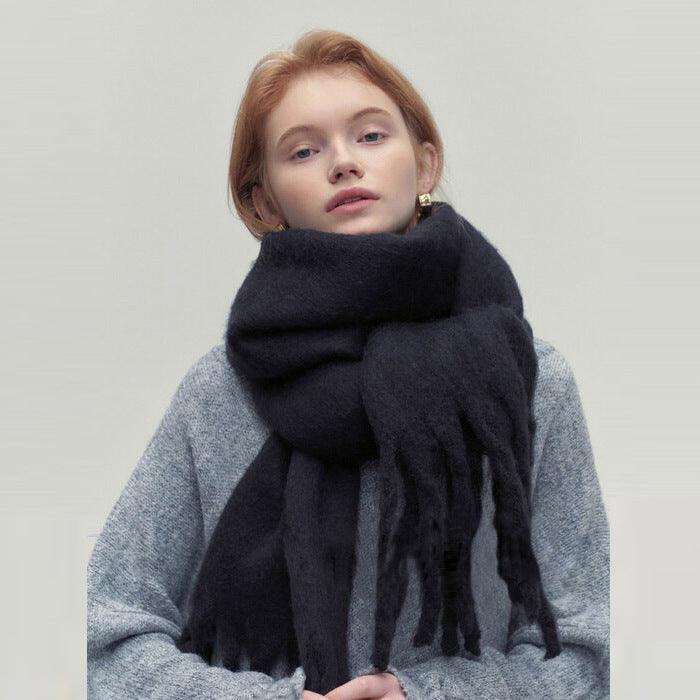 All-match Soft Glutinous Idle Style Thermal Long Scarf - amazitshop