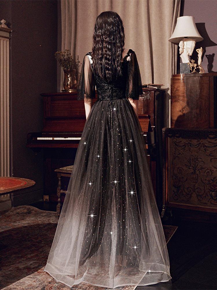 Black Annual French Dinner Dresses - Amazitshop