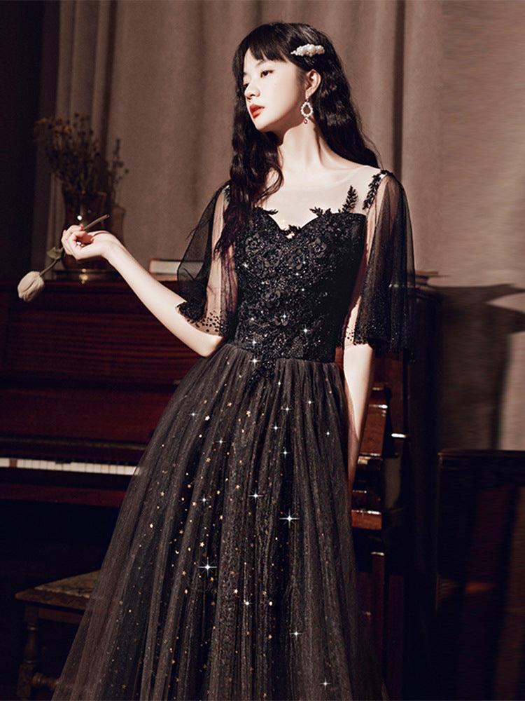 Black Annual French Dinner Dresses - Amazitshop