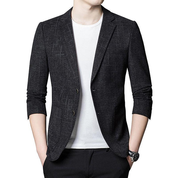 New Korean Elastic Men\'s Casual Suit Men\'s Slim Fashion Suit Top - amazitshop