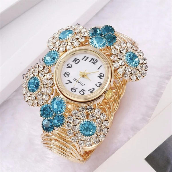Inlaid Rhinestone Starry Women's Elegant Affordable Luxury Fashion Quartz Watch - amazitshop