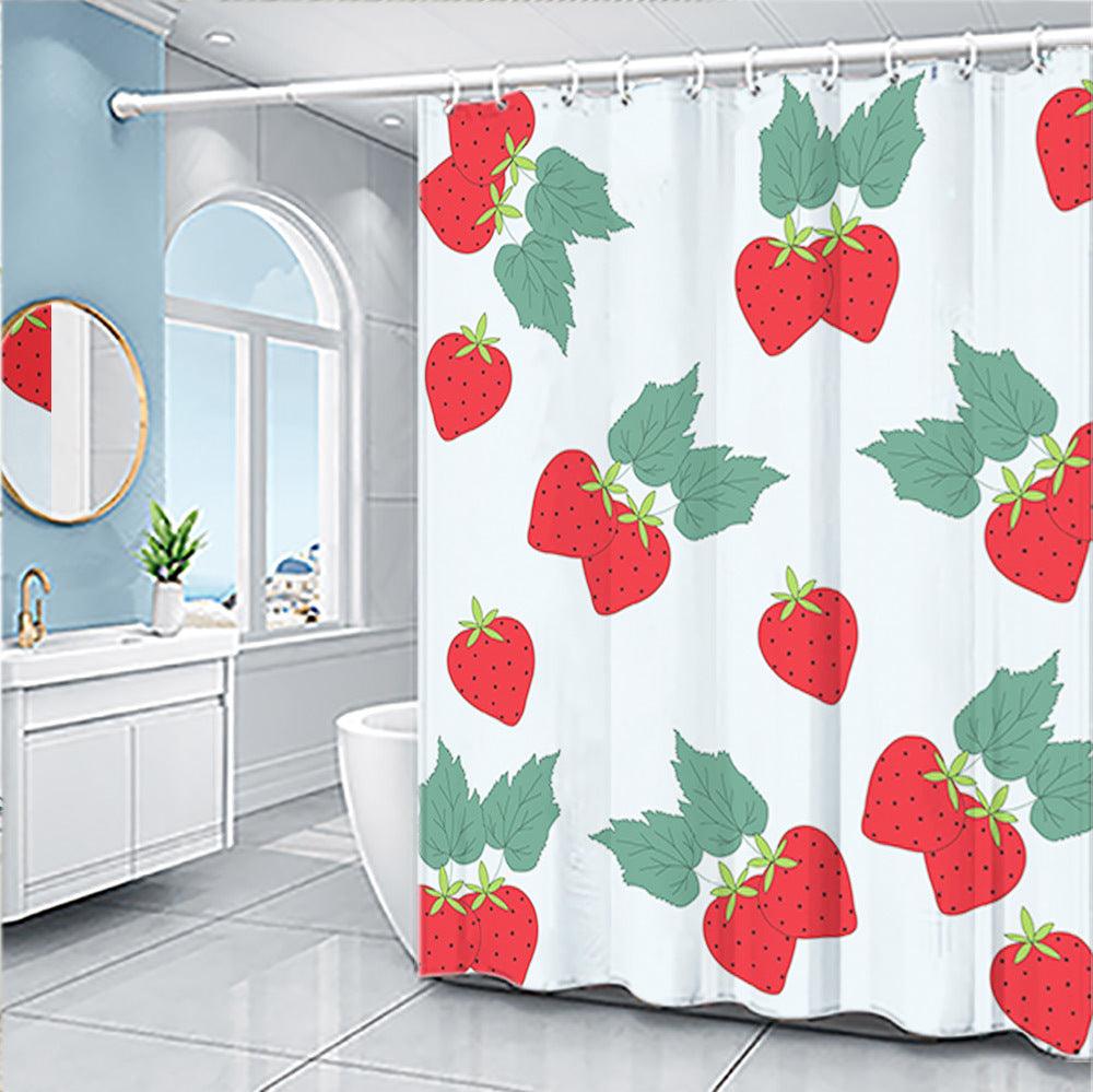 Cartoon Fruit Series Shower Curtain Set - Amazitshop