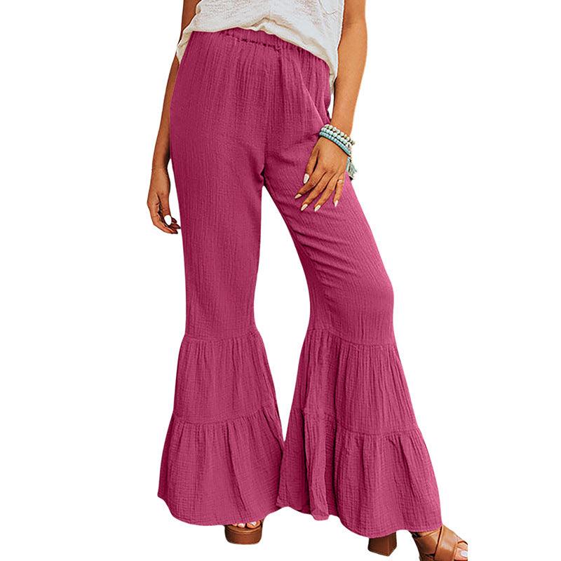 Casual And Versatile High Waist Bell - bottoms - Amazitshop