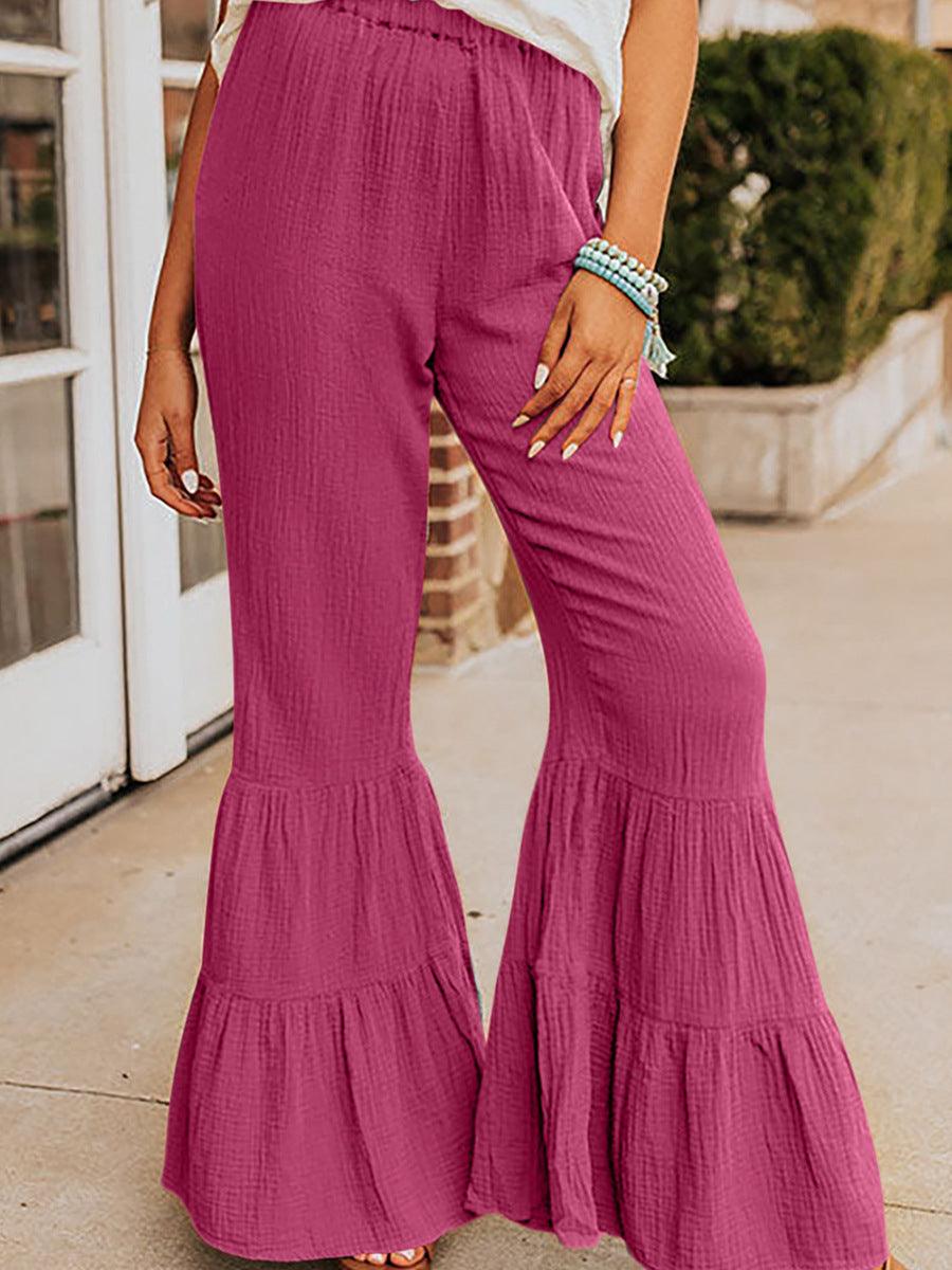 Casual And Versatile High Waist Bell - bottoms - Amazitshop