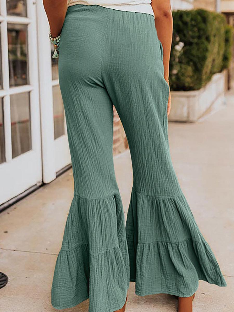 Casual And Versatile High Waist Bell - bottoms - Amazitshop