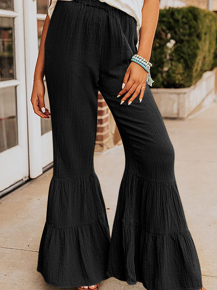 Casual And Versatile High Waist Bell - bottoms - Amazitshop
