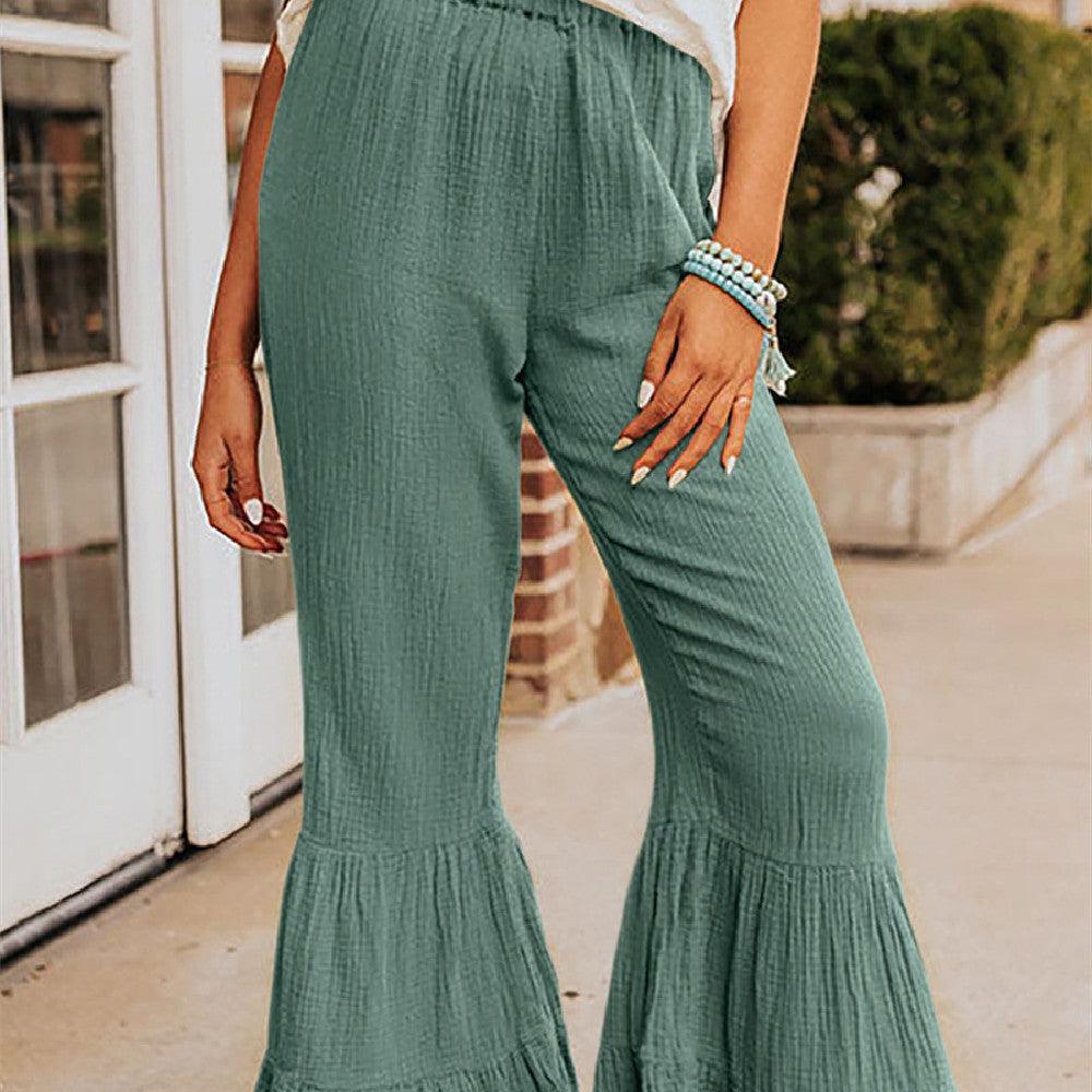Casual And Versatile High Waist Bell - bottoms - Amazitshop