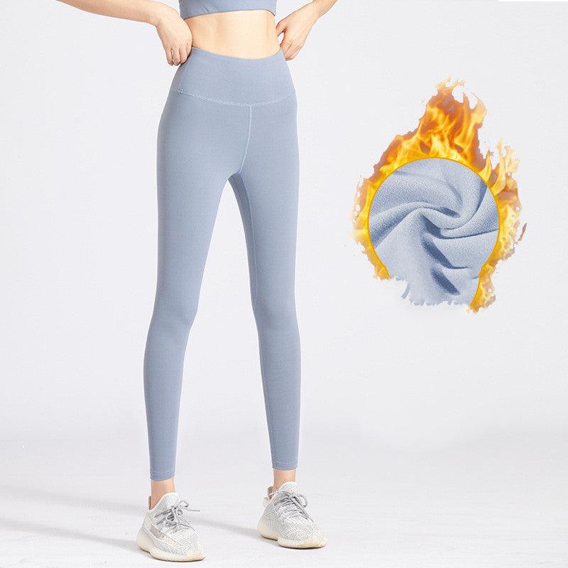 High Elastic Bottom Warm Butt Lift Yoga Pants For Running - amazitshop