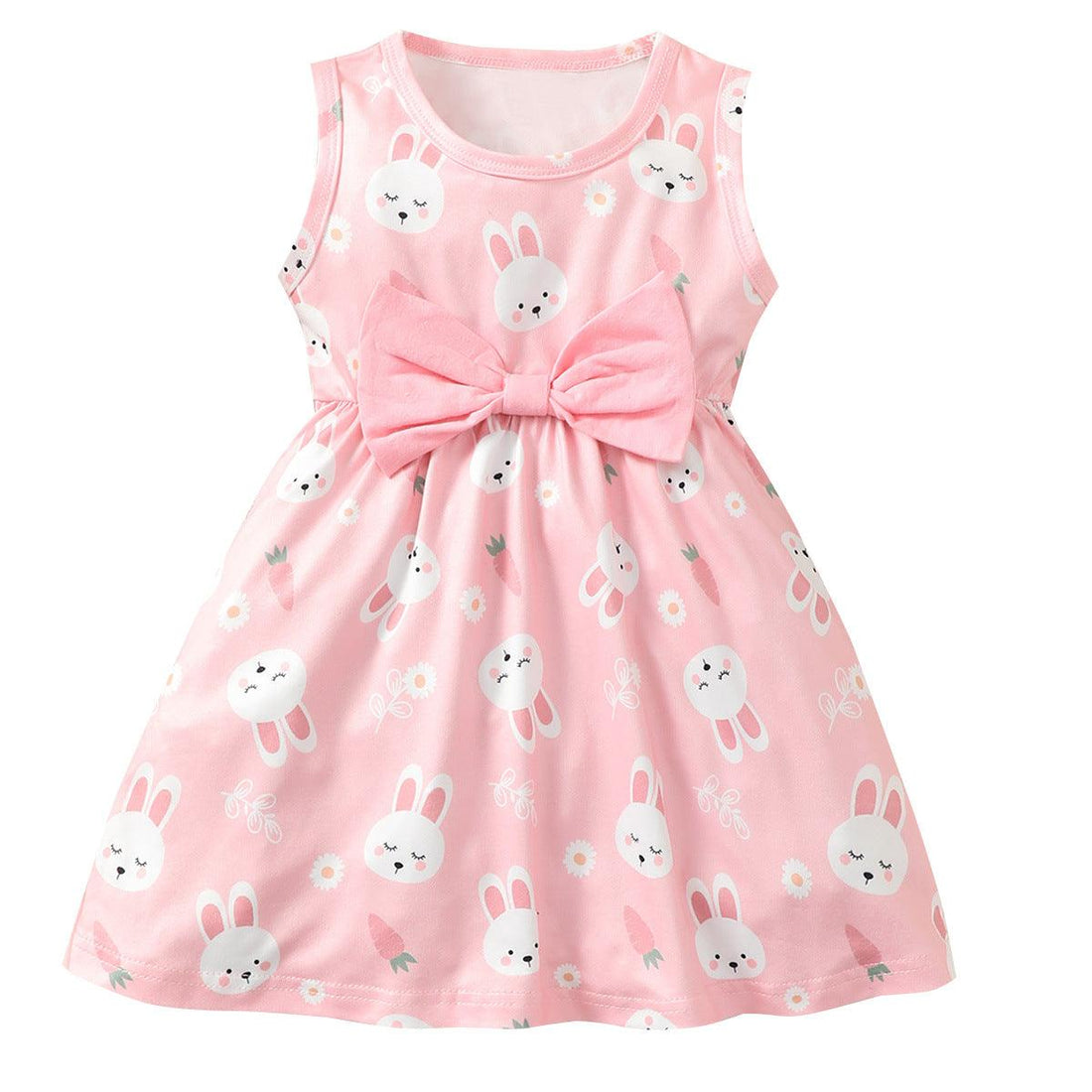 Cute Rabbit Print Girl Dress - Amazitshop