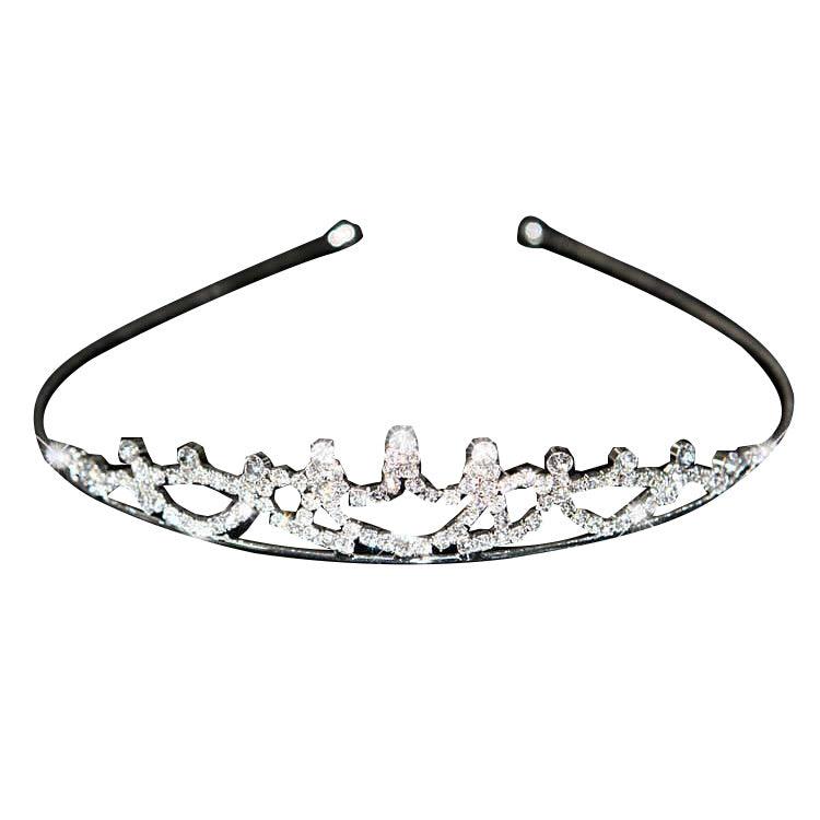 Korean Style Bridal Crown Headdress Diamond Alloy Women's Hair Band Accessories Girls Children Diamond Jewelry Wholesale - amazitshop