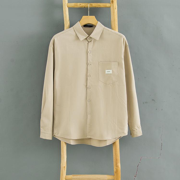 Simple Solid Color Top All-match Bottoming Shirt - amazitshop