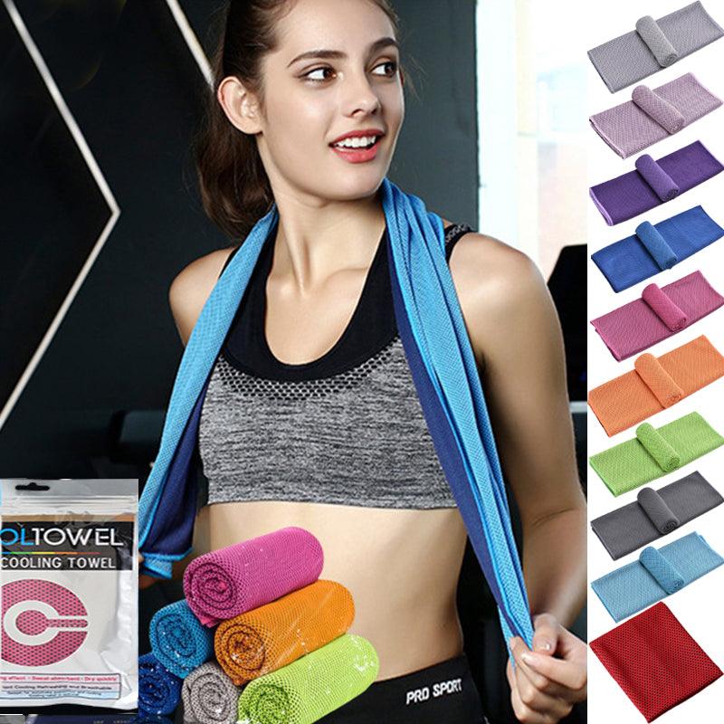 Sports Quick-Drying Cooling Towel Swimming Gym Travel Cycling Gym Club Yoga Sports Cold Feeling Sport Towels To Take Carry Hot - amazitshop