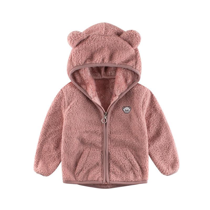 Korean Children's Coat Plus Cashmere Sweater Baby Clothes - amazitshop