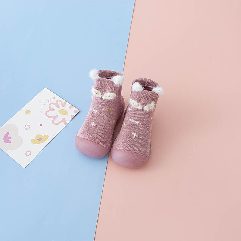 Baby Cartoon Floor Shoes Socks Indoor Soft Bottom Non-slip Toddler Shoes - amazitshop