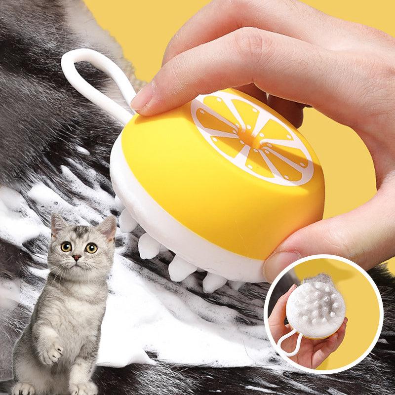 Pet Dog Cat Bath Brush 2-in-1 Pet SPA Massage Comb Soft Silicone Pet Shower Hair Grooming Cmob Dog Cleaning Tool Pets Supplies - amazitshop