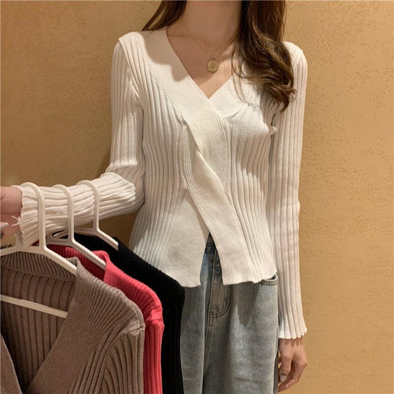 Design cross knit sweater - Amazitshop