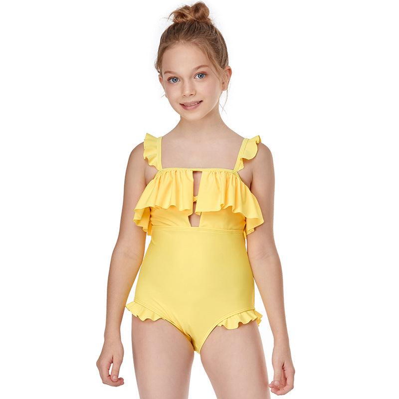 The New One-piece Flashing Girls Swimwear New Children's Swimwear - amazitshop