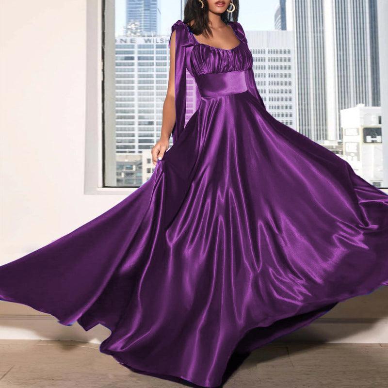 Fashion Sleeveless Camisole Gown Bridesmaid Evening Dress Dress Women - amazitshop