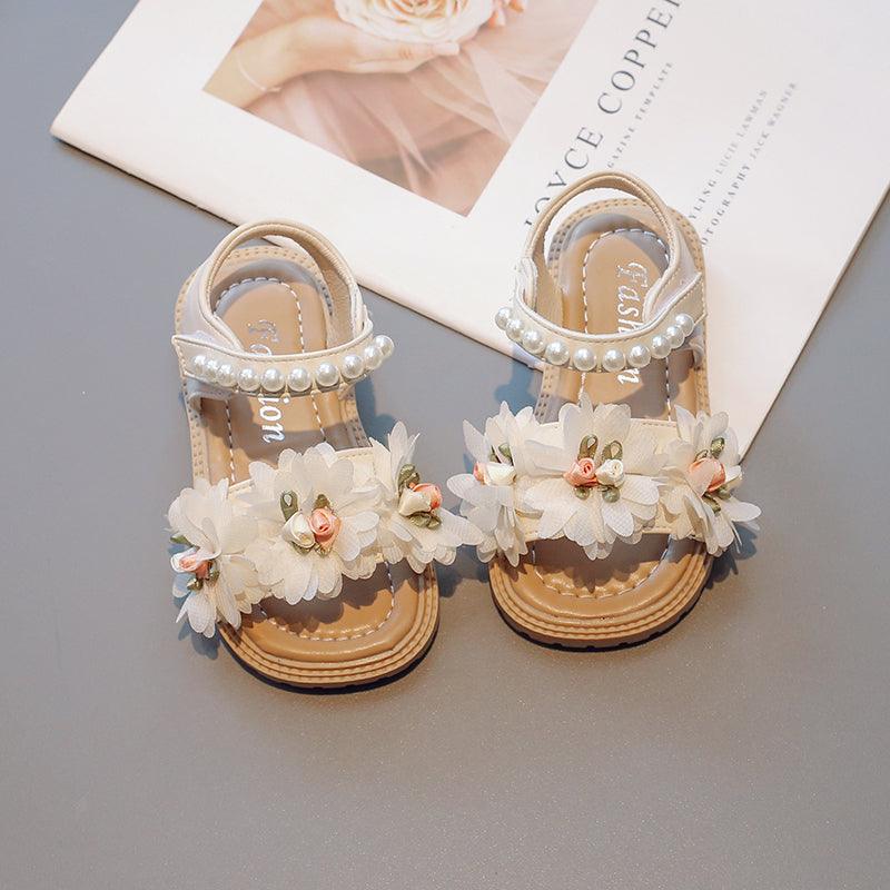 Sweet Flowers Kids Sandals Girls Versatile Soft Toddler Shoes - amazitshop