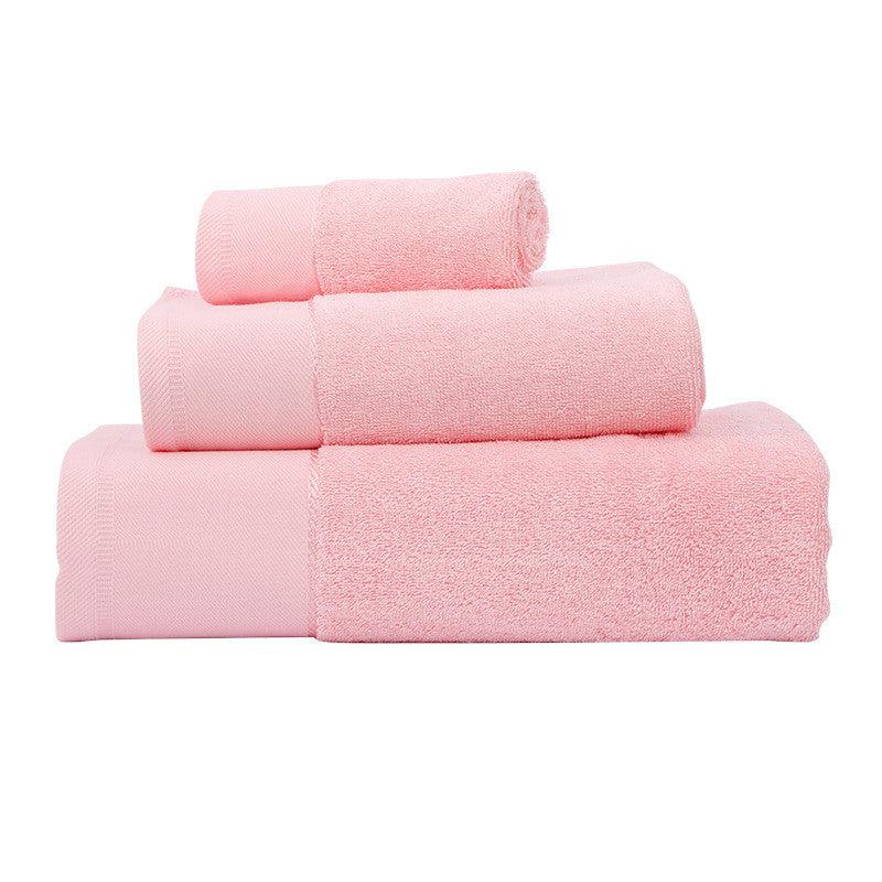 Cotton Towel Bath Towel Three Piece Water Absorbing Gift Towel Bath Towel Set - amazitshop