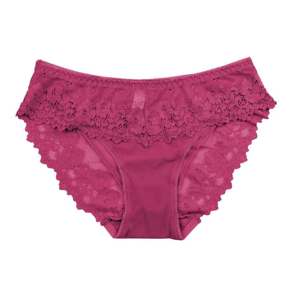 Women's Lace Nylon Underwear Plus Size Breathable And Transparent Mesh - amazitshop
