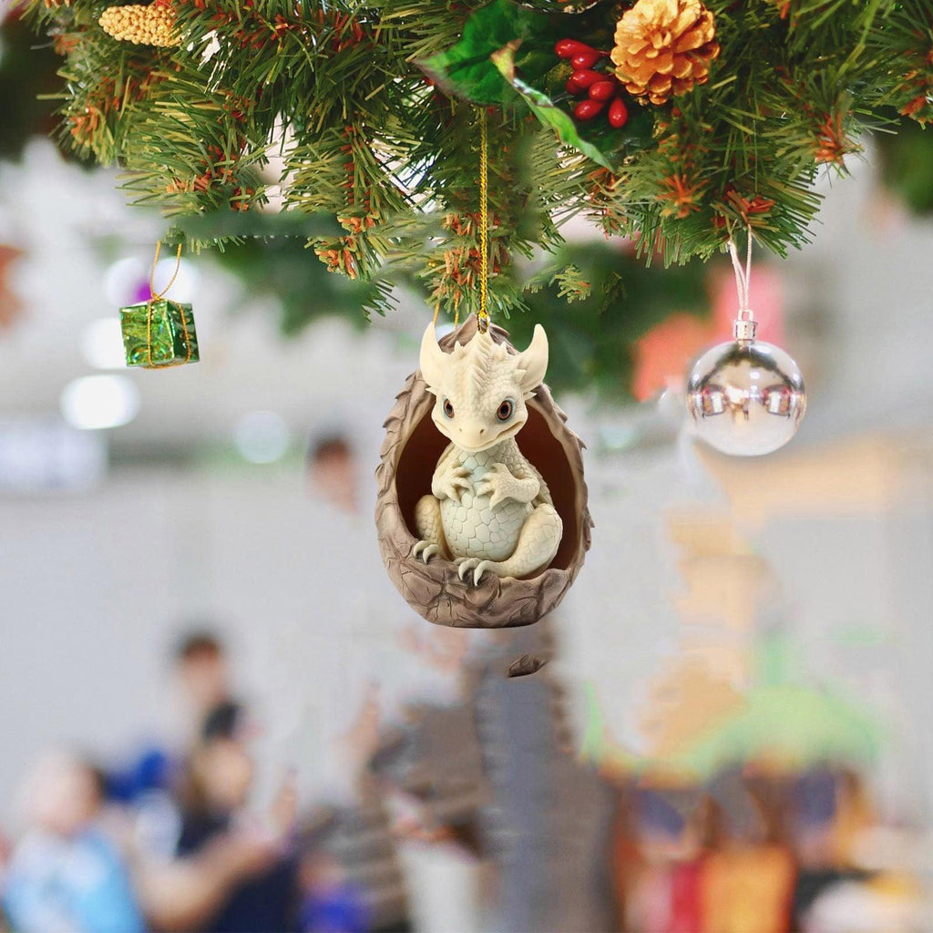 Creative Dragon Egg Treasure Acrylic Automobile Hanging Ornament Christmas Decorations - amazitshop