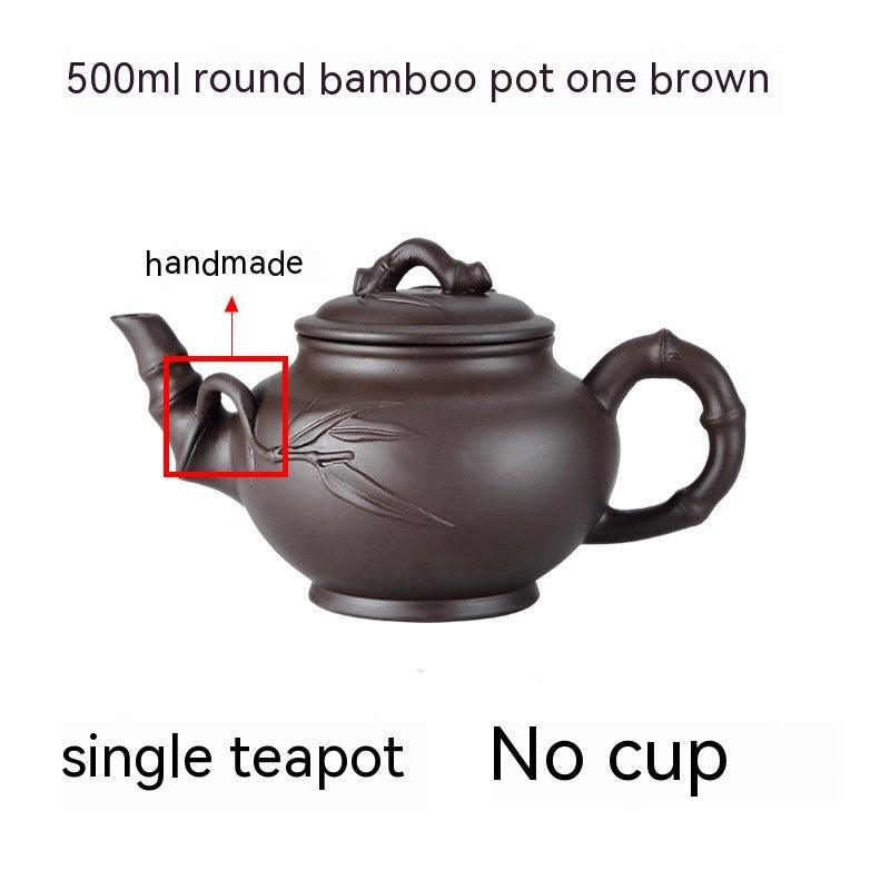 Purple Clay Teapot, Large Capacity, Large Household Kung Fu Tea Set - amazitshop