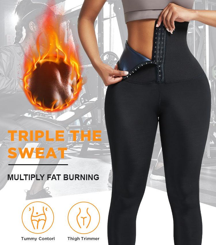 Sauna Long Pants Fitness Exercise Hot Thermo Sweat Leggings Training Slimming Pant - amazitshop