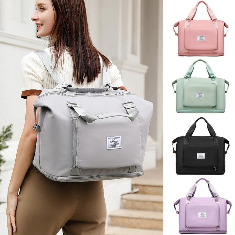 Folding Travel Bags For Backpack Handbag Sholder Bag Gym Fitness Weekender Overnight Women - amazitshop