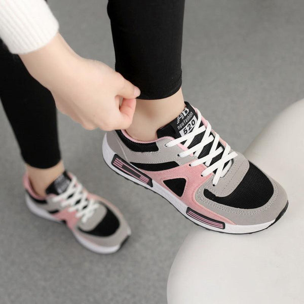Sports Shoes Women's All-match Casual Shoes Forrest Shoes Student Breathable Board Shoes Flat Running Shoes - amazitshop
