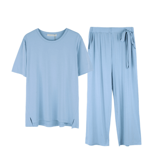 Short-sleeved Trousers Women's Loungewear Set Loose And Comfortable Pajamas - amazitshop