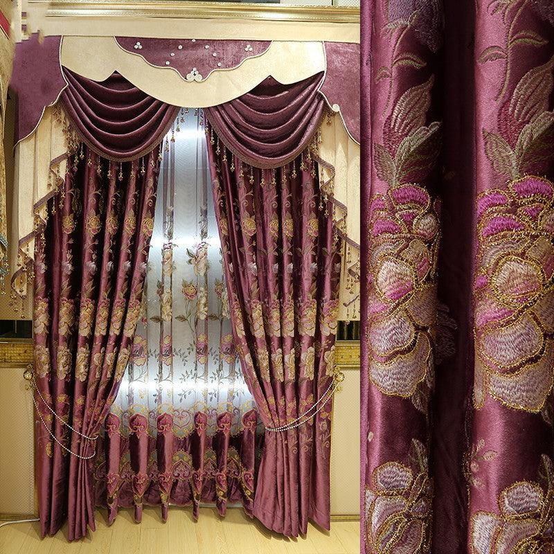 Luxury Pastoral Embroidery Curtains