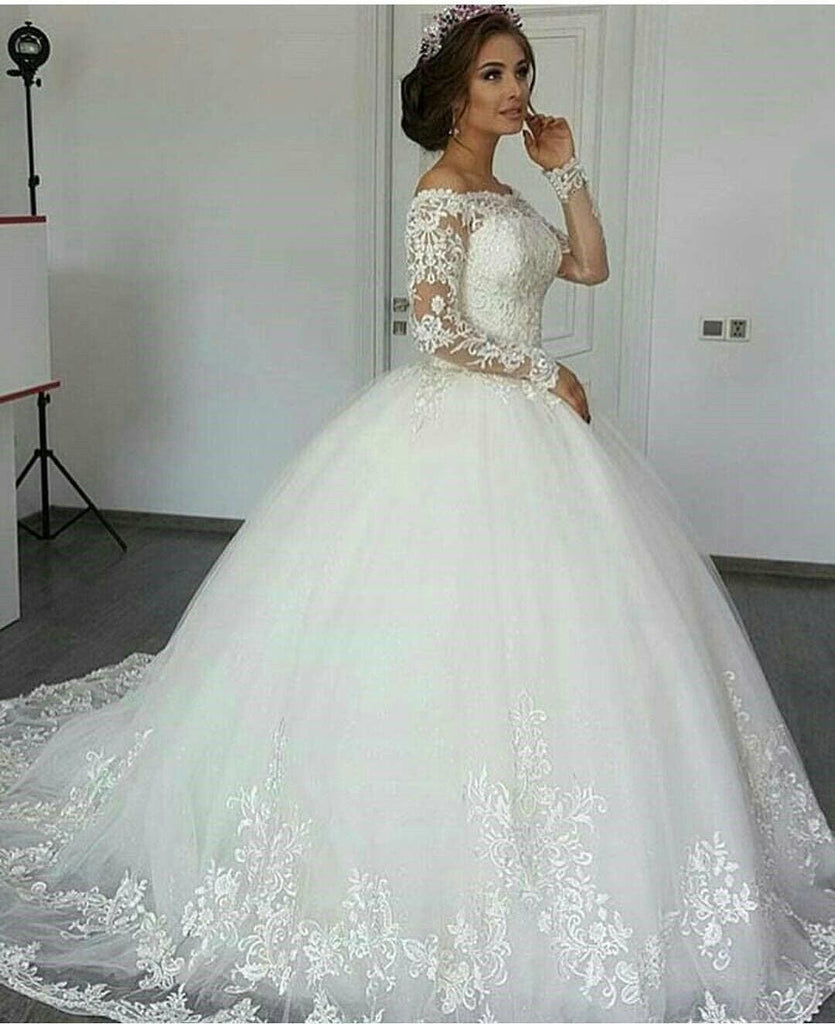 Custom Elegant Wedding Gown Bridal Dress
