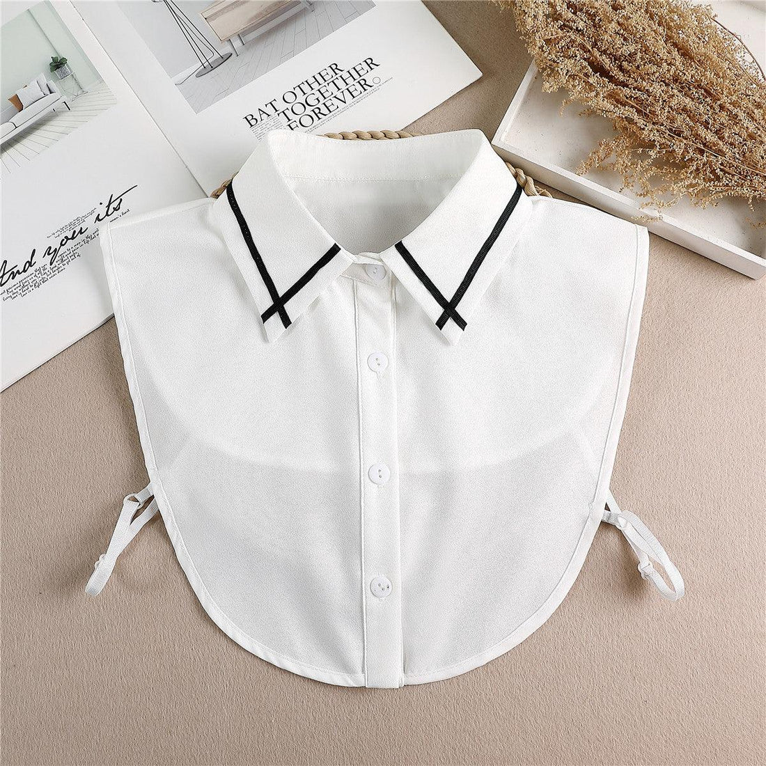 Fake Pearl Decorative Shirt Detachable Collar Women's Fake Collar - Amazitshop