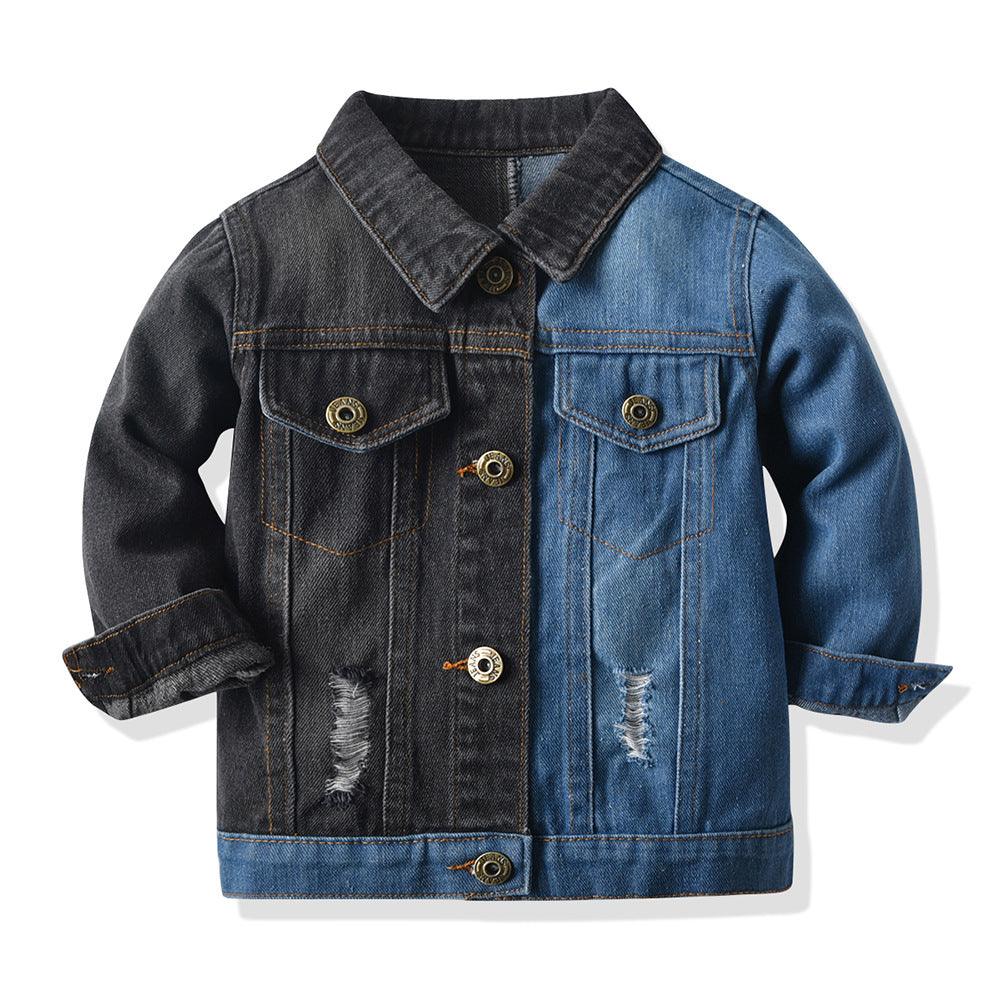 Fashion Children's Lapel Denim Jacket Cardigan - Amazitshop