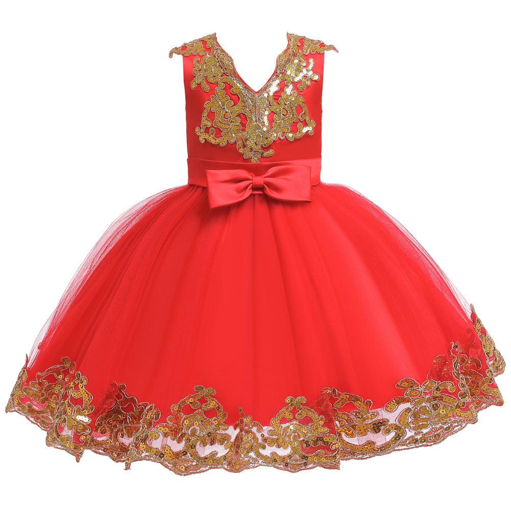 Children's Dress Princess Sequins Tulle Tutu Skirt - amazitshop