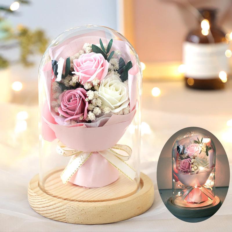 Bouquet Glass Cover Christmas Gift - amazitshop