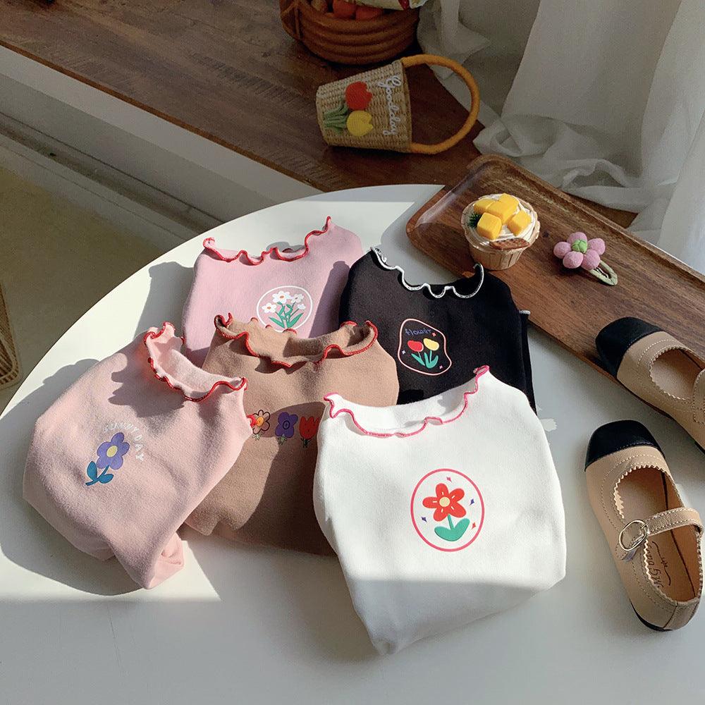 Girls' Bottom Long - sleeved T-shirt - Amazitshop