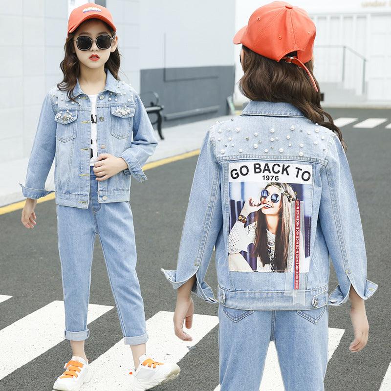Girls Denim Jacket Children - Amazitshop