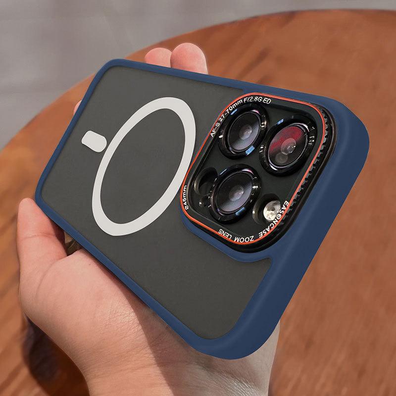 Magnetic Wireless Charger Phone Case Lycra Silicone Frosted All - inclusive - Amazitshop