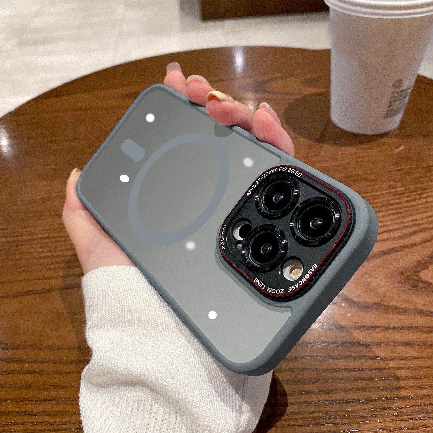 Magnetic Wireless Charger Phone Case Lycra Silicone Frosted All - inclusive - Amazitshop