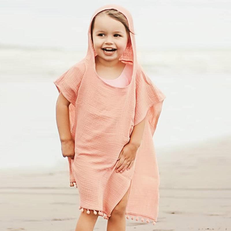 Men and Women Baby Solid Color Hooded Cloak Europe and America - Amazitshop