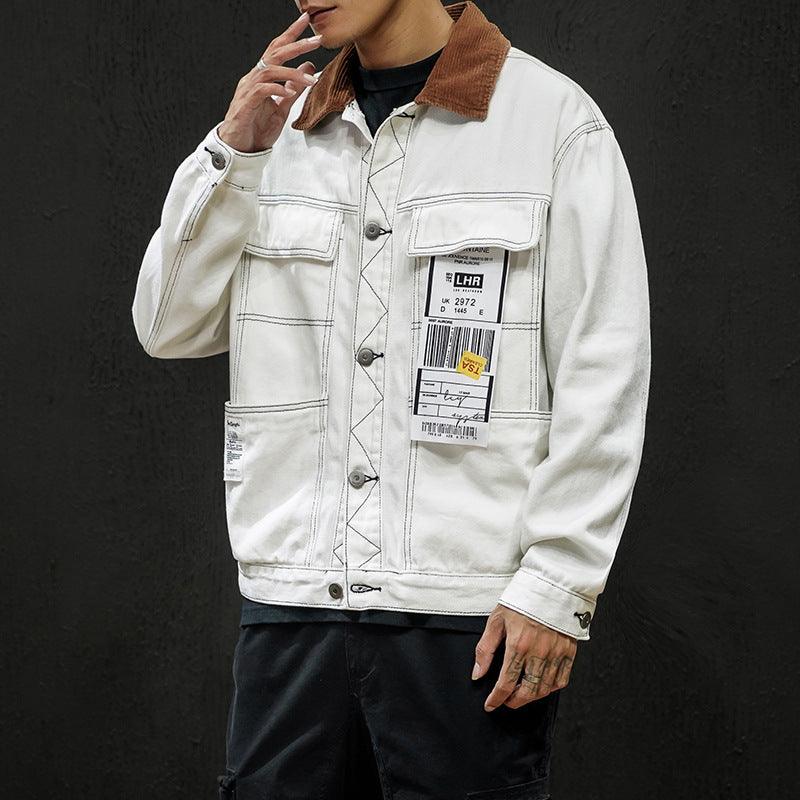 Men Balck Denim Jackets - Amazitshop