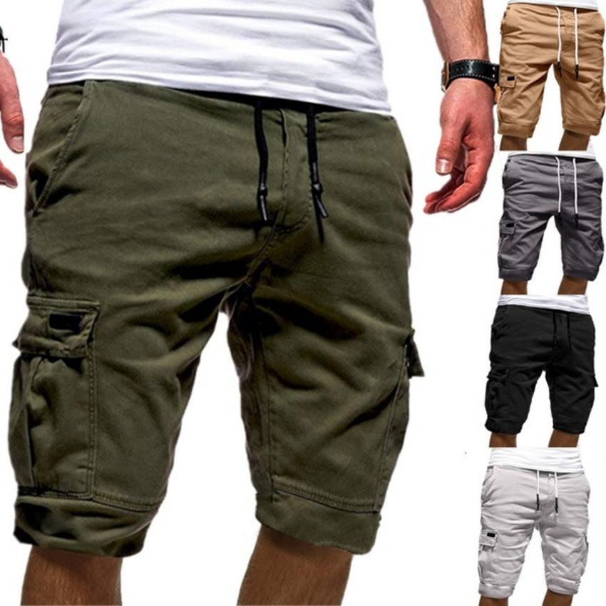 Men Casual Jogger Sports Cargo Shorts Military Combat Workout Gym Trousers Summer Mens Clothing - Amazitshop