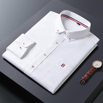 Mens Casual Shirt Fashion Business Dress Shirts Men Clothes - Amazitshop